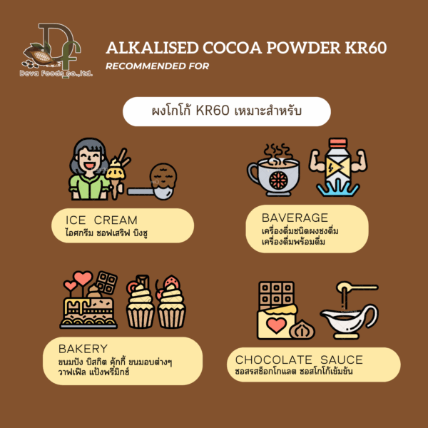 Alkalized Cocoa Powder KR60 - Image 2
